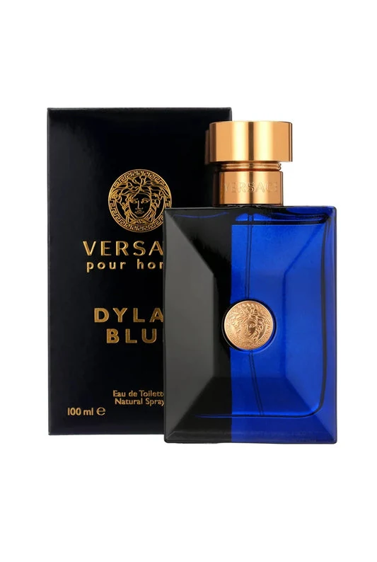 Versace Dylan Blue Pour Homme bottle and box